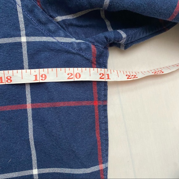 GAP button down dress shirt - plaid flannel - cotton - Modern Oxford - Picture 10 of 11